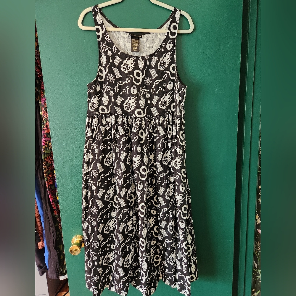 Nooworks Noami Odin Black and White Patterned Dress